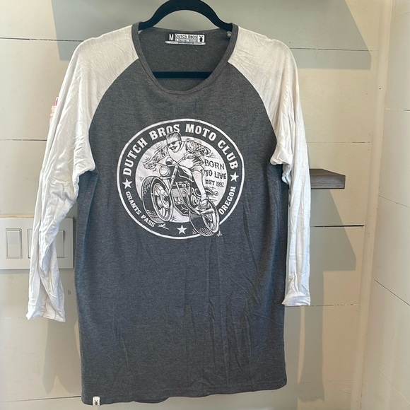 Dutch Bros Baseball Tee Grey - Picture 1 of 4